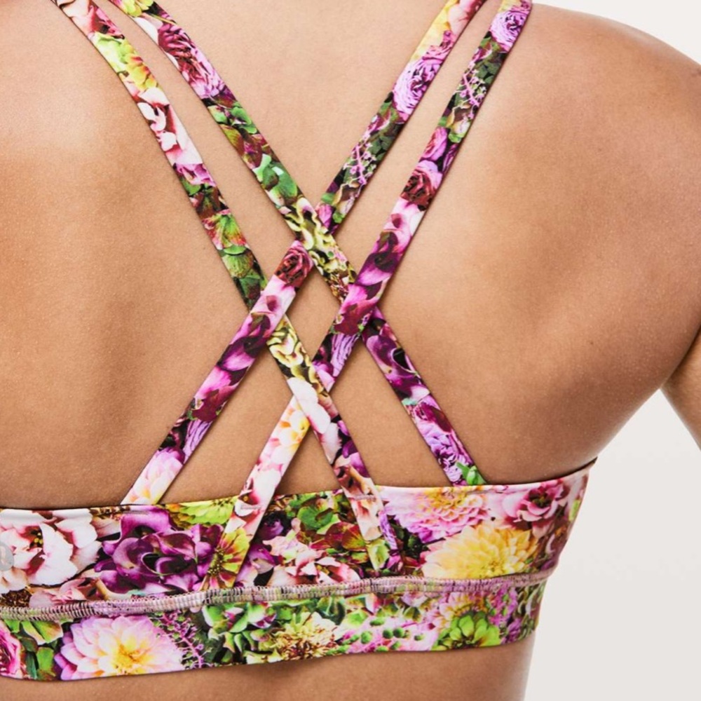 NWOT Lululemon Energy Bra *Nulux Inflorescent Multi